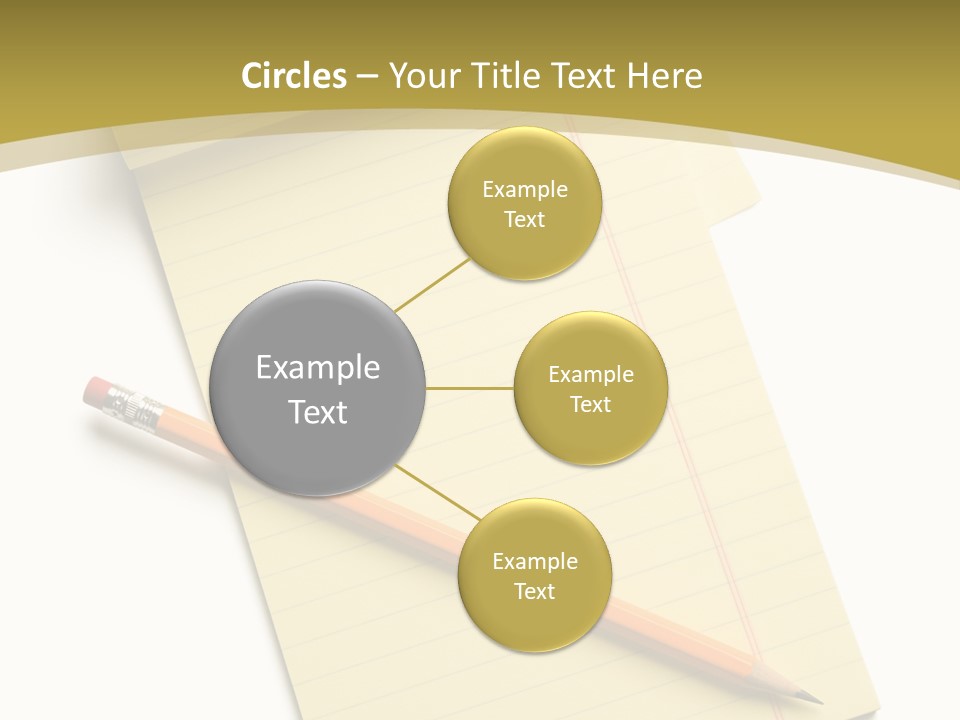 A Piece Of Paper With A Pencil On Top Of It PowerPoint Template