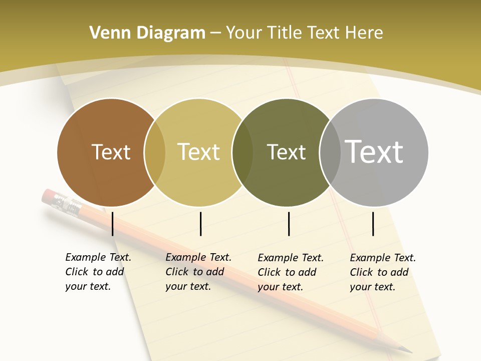 A Piece Of Paper With A Pencil On Top Of It PowerPoint Template