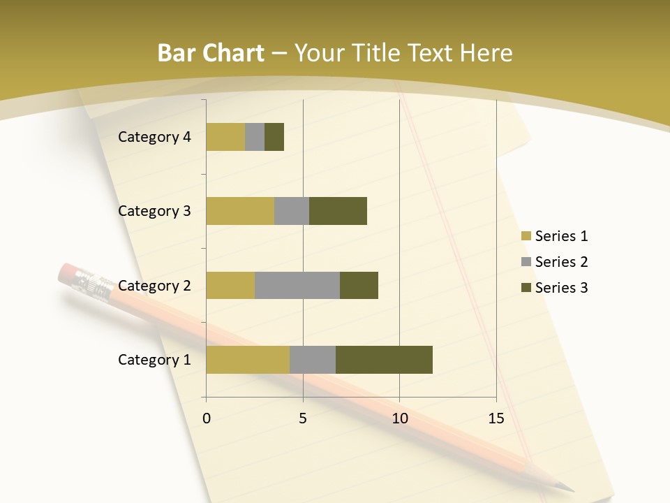 A Piece Of Paper With A Pencil On Top Of It PowerPoint Template