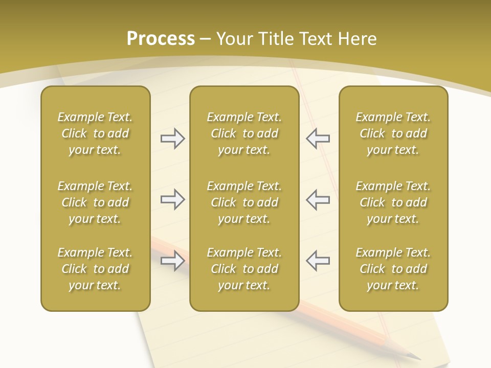 A Piece Of Paper With A Pencil On Top Of It PowerPoint Template