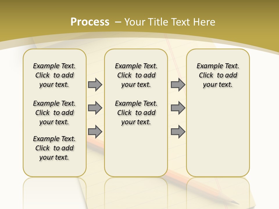 A Piece Of Paper With A Pencil On Top Of It PowerPoint Template