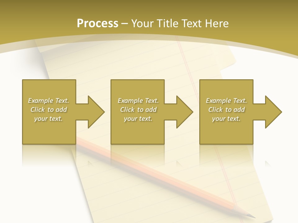 A Piece Of Paper With A Pencil On Top Of It PowerPoint Template