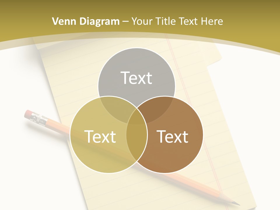 A Piece Of Paper With A Pencil On Top Of It PowerPoint Template