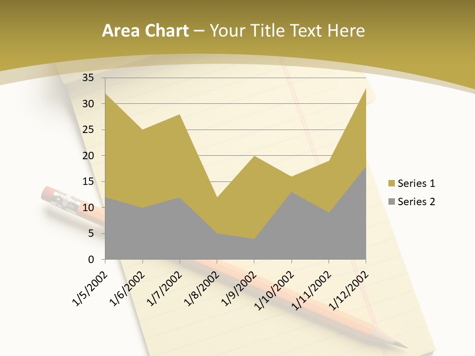 A Piece Of Paper With A Pencil On Top Of It PowerPoint Template