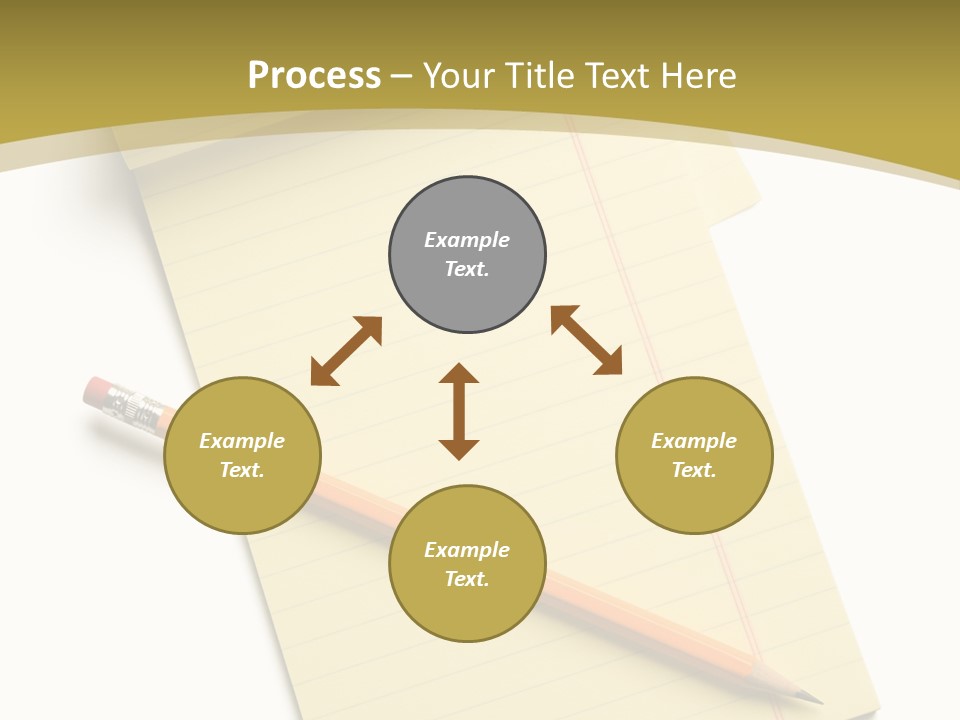 A Piece Of Paper With A Pencil On Top Of It PowerPoint Template