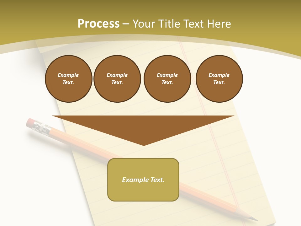 A Piece Of Paper With A Pencil On Top Of It PowerPoint Template