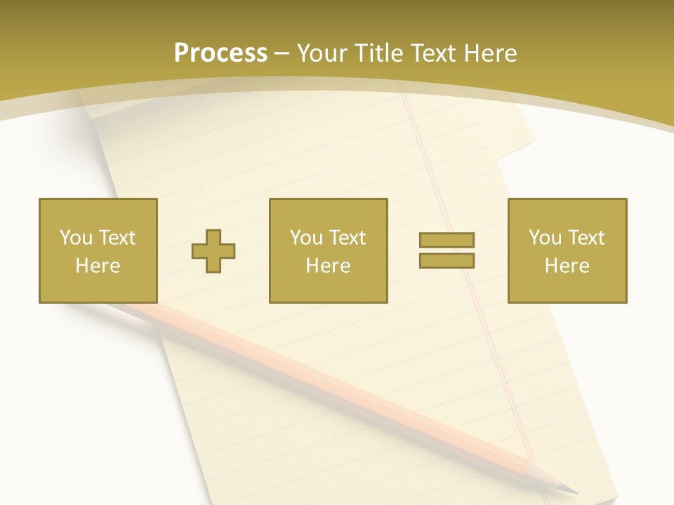 A Piece Of Paper With A Pencil On Top Of It PowerPoint Template