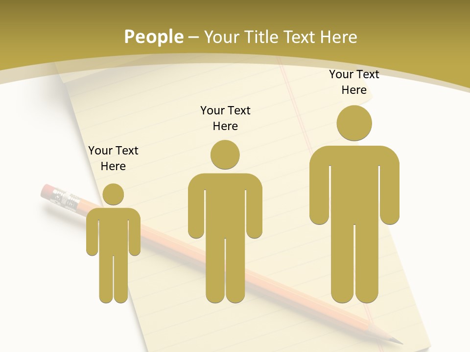 A Piece Of Paper With A Pencil On Top Of It PowerPoint Template
