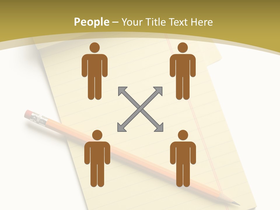 A Piece Of Paper With A Pencil On Top Of It PowerPoint Template