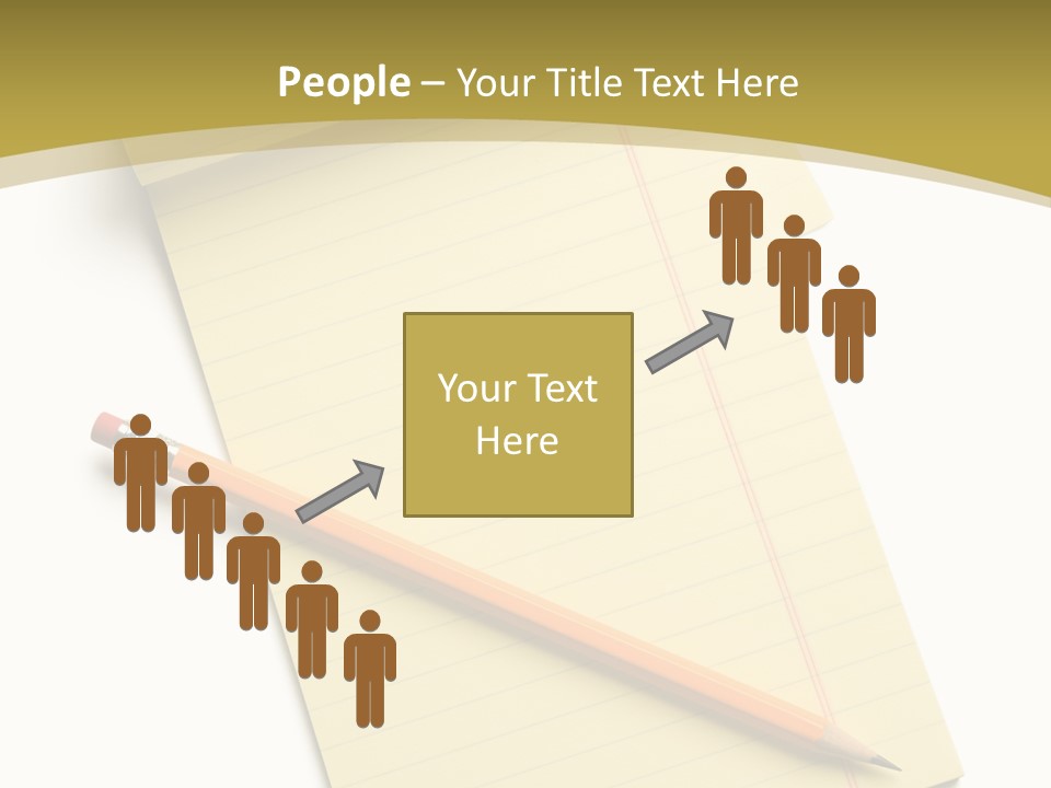 A Piece Of Paper With A Pencil On Top Of It PowerPoint Template