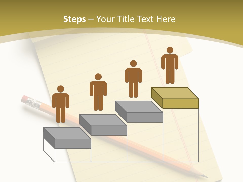 A Piece Of Paper With A Pencil On Top Of It PowerPoint Template