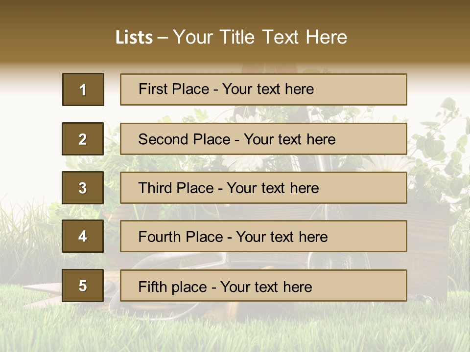 New Grass Spring PowerPoint Template