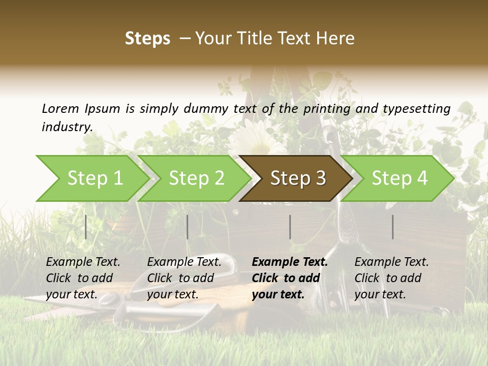 New Grass Spring PowerPoint Template