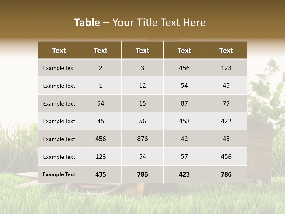 New Grass Spring PowerPoint Template