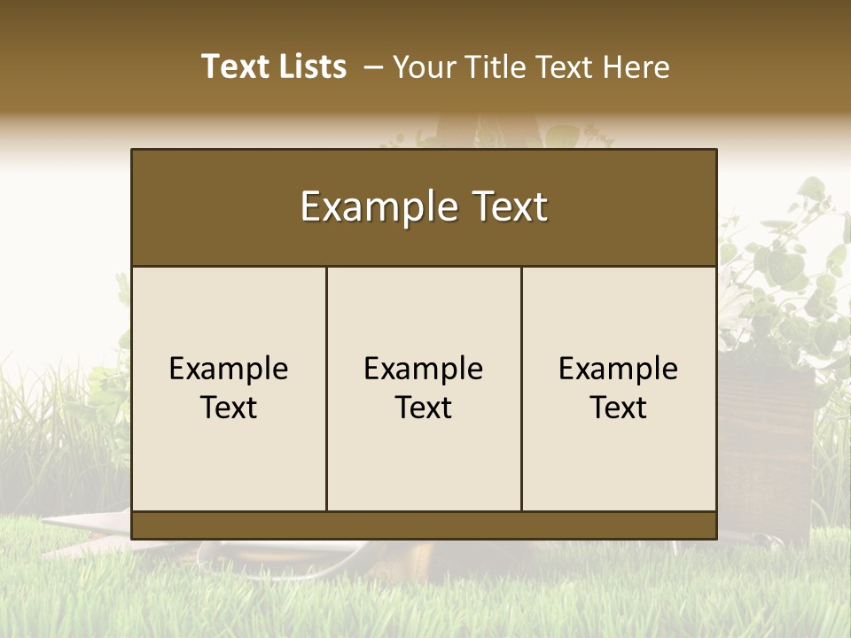 New Grass Spring PowerPoint Template