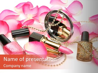 Decorative White Glamour PowerPoint Template