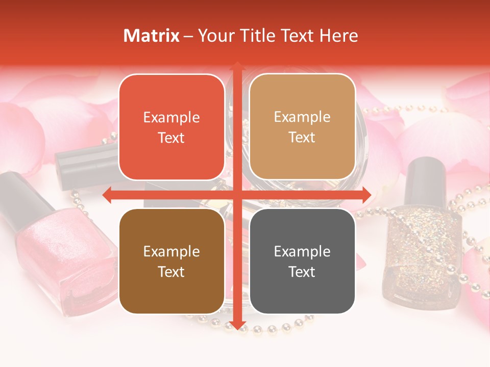 Decorative White Glamour PowerPoint Template