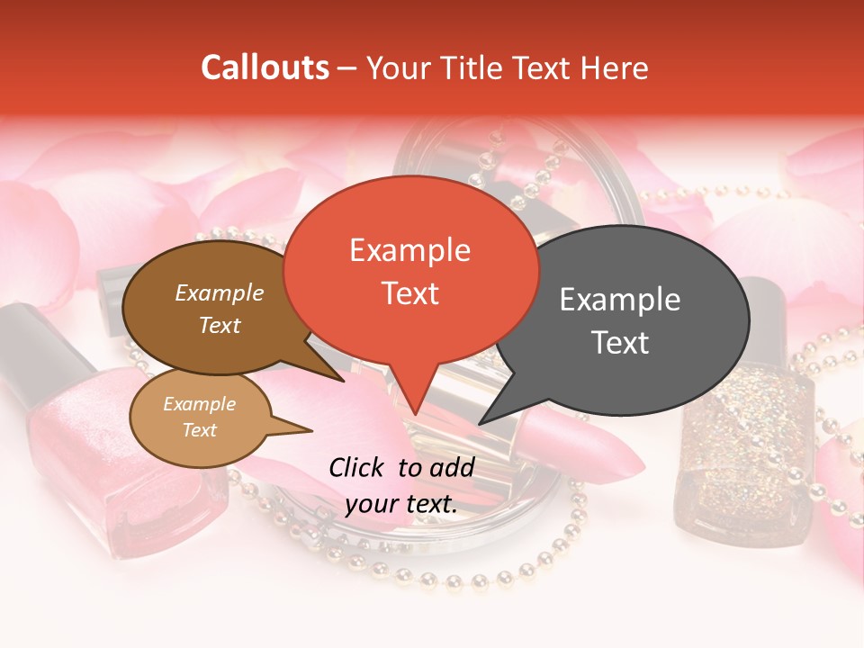 Decorative White Glamour PowerPoint Template