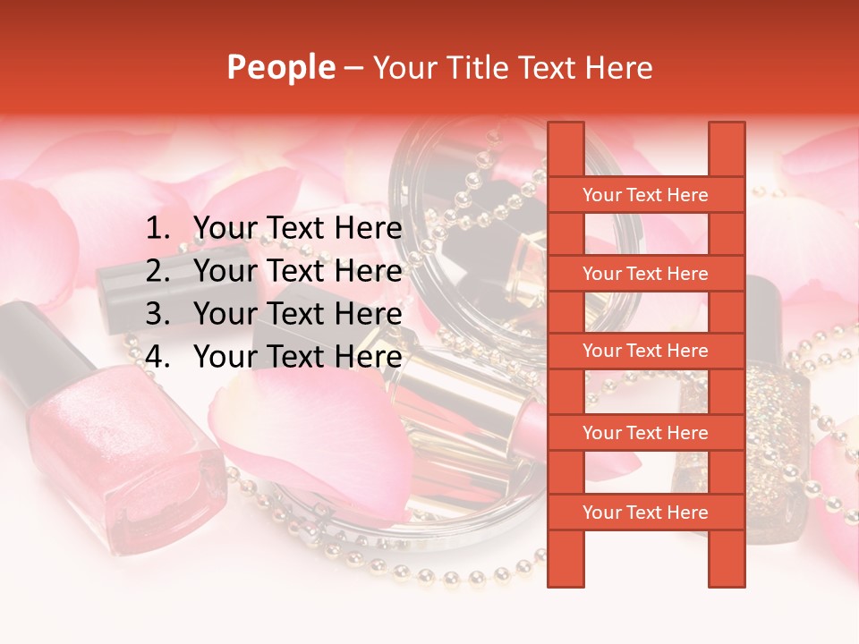 Decorative White Glamour PowerPoint Template