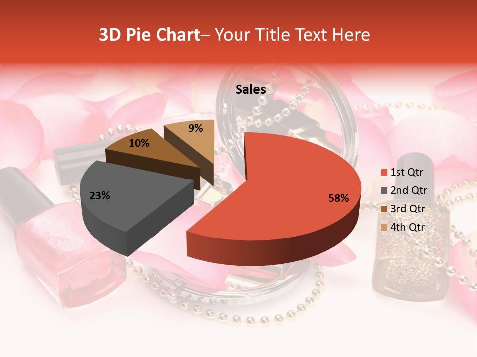 Decorative White Glamour PowerPoint Template