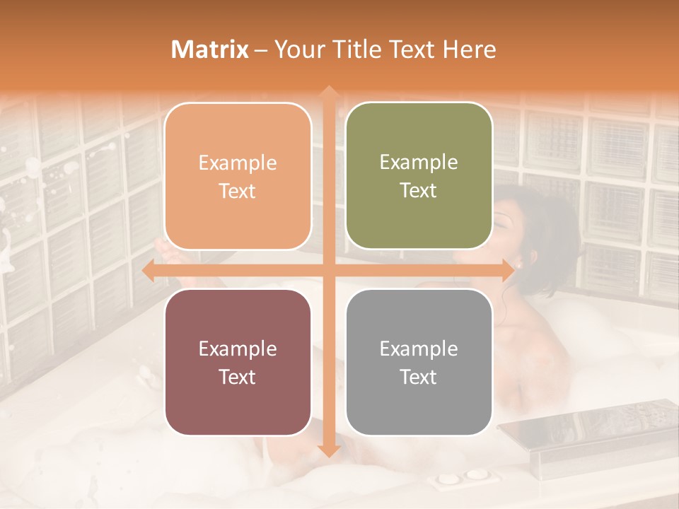 Adult Bath Female PowerPoint Template