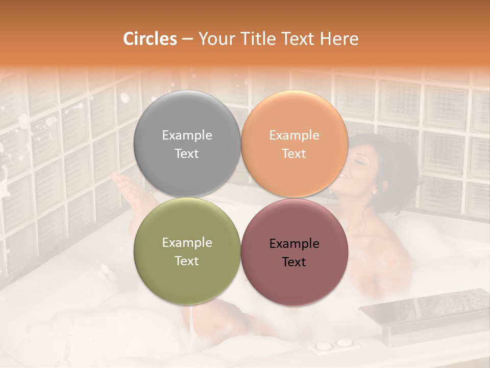 Adult Bath Female PowerPoint Template