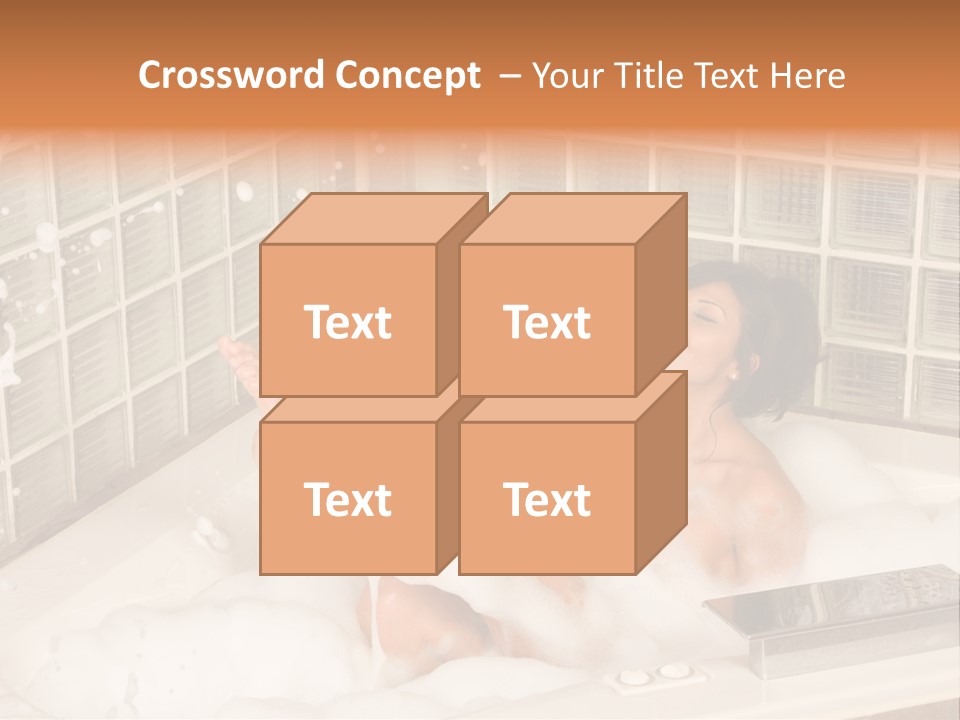 Adult Bath Female PowerPoint Template
