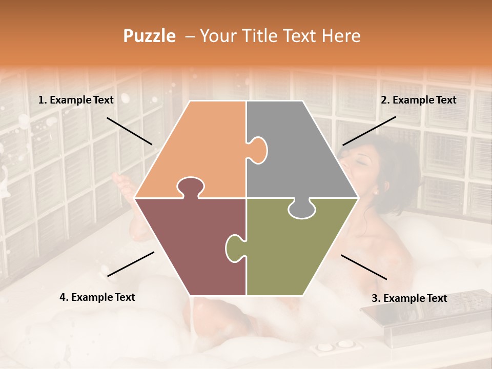 Adult Bath Female PowerPoint Template