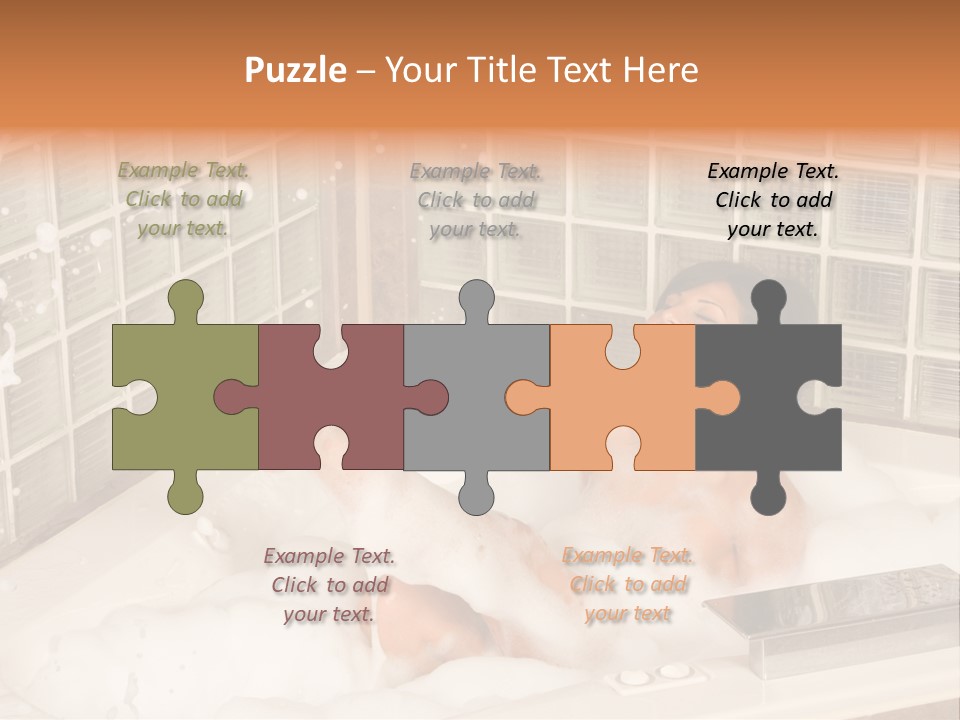 Adult Bath Female PowerPoint Template