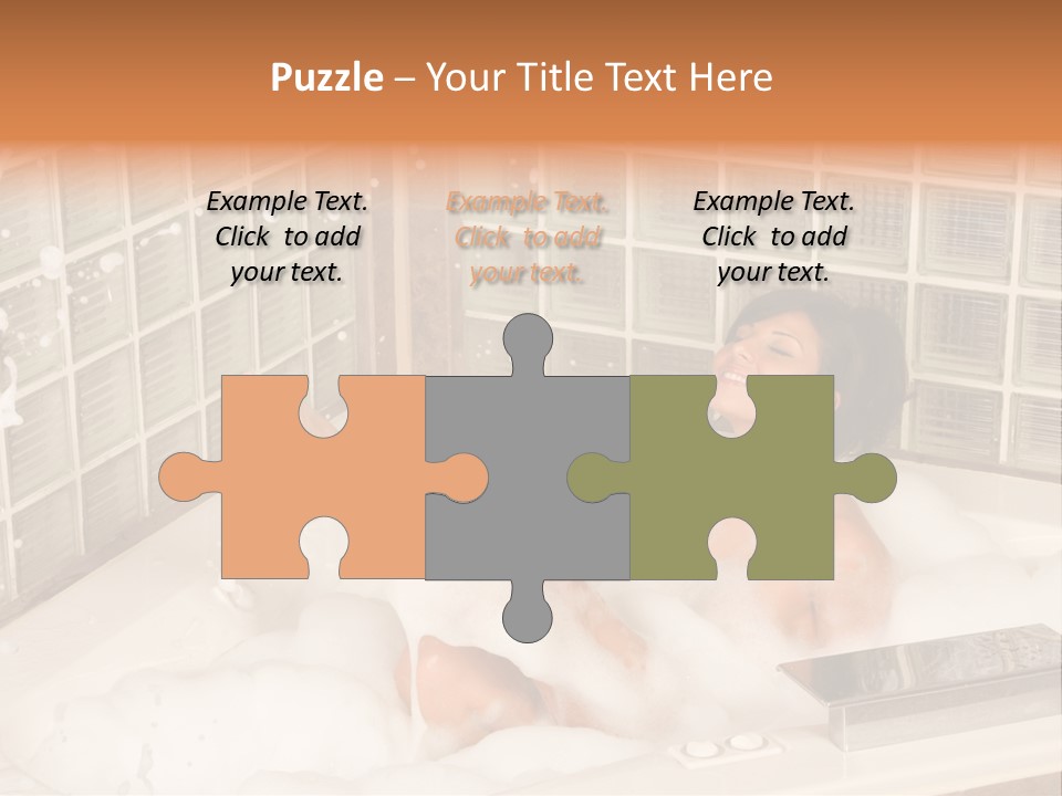 Adult Bath Female PowerPoint Template