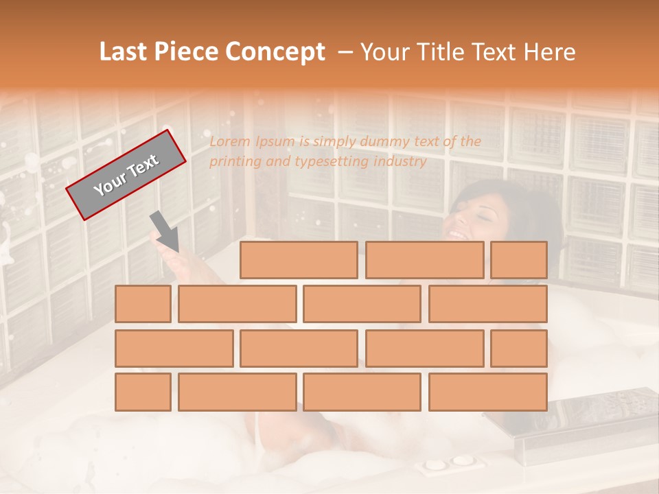 Adult Bath Female PowerPoint Template