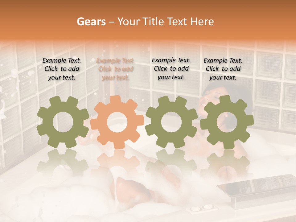 Adult Bath Female PowerPoint Template