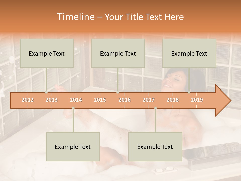 Adult Bath Female PowerPoint Template