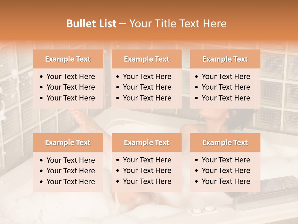 Adult Bath Female PowerPoint Template