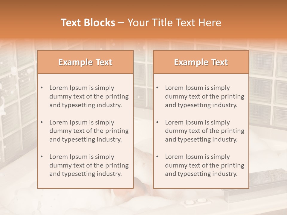 Adult Bath Female PowerPoint Template