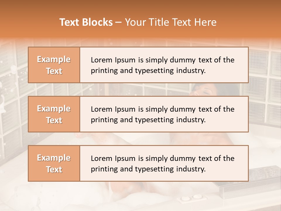 Adult Bath Female PowerPoint Template