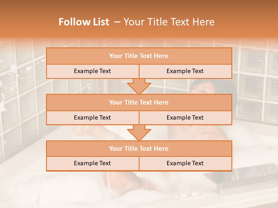 Adult Bath Female PowerPoint Template