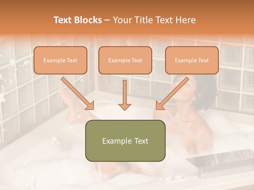 Adult Bath Female PowerPoint Template