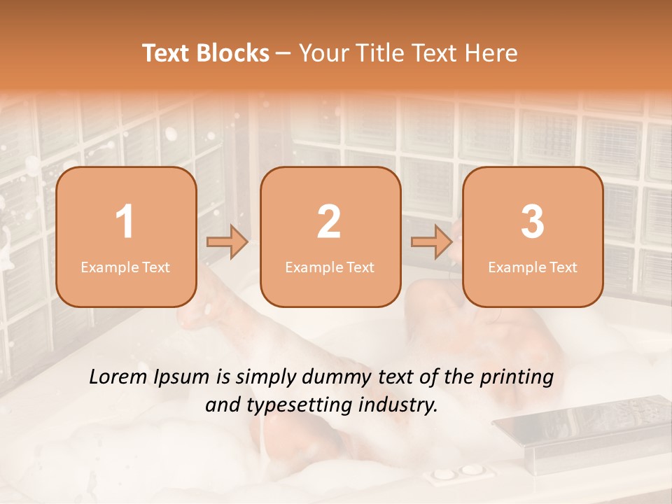 Adult Bath Female PowerPoint Template