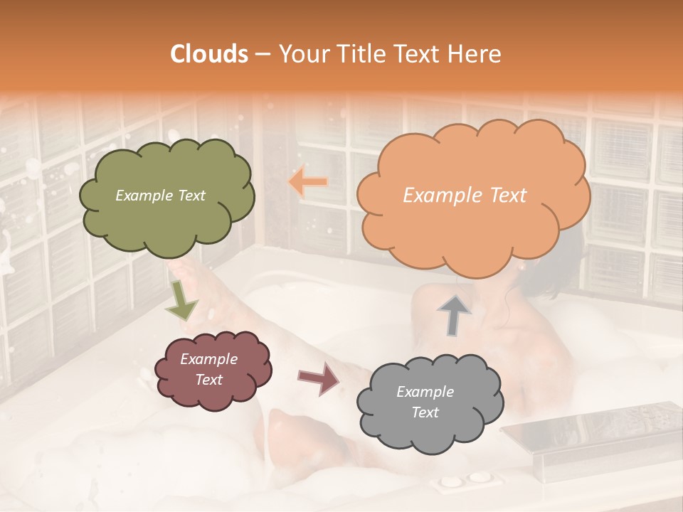 Adult Bath Female PowerPoint Template