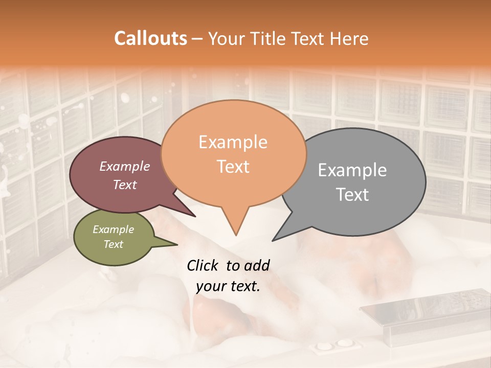 Adult Bath Female PowerPoint Template