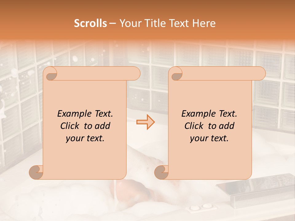 Adult Bath Female PowerPoint Template