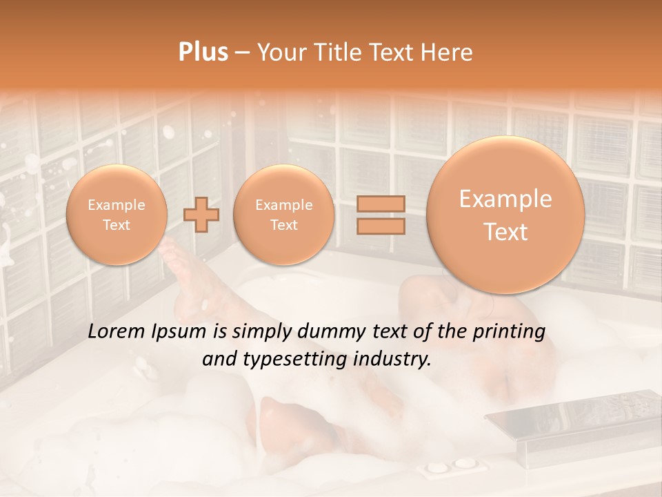Adult Bath Female PowerPoint Template