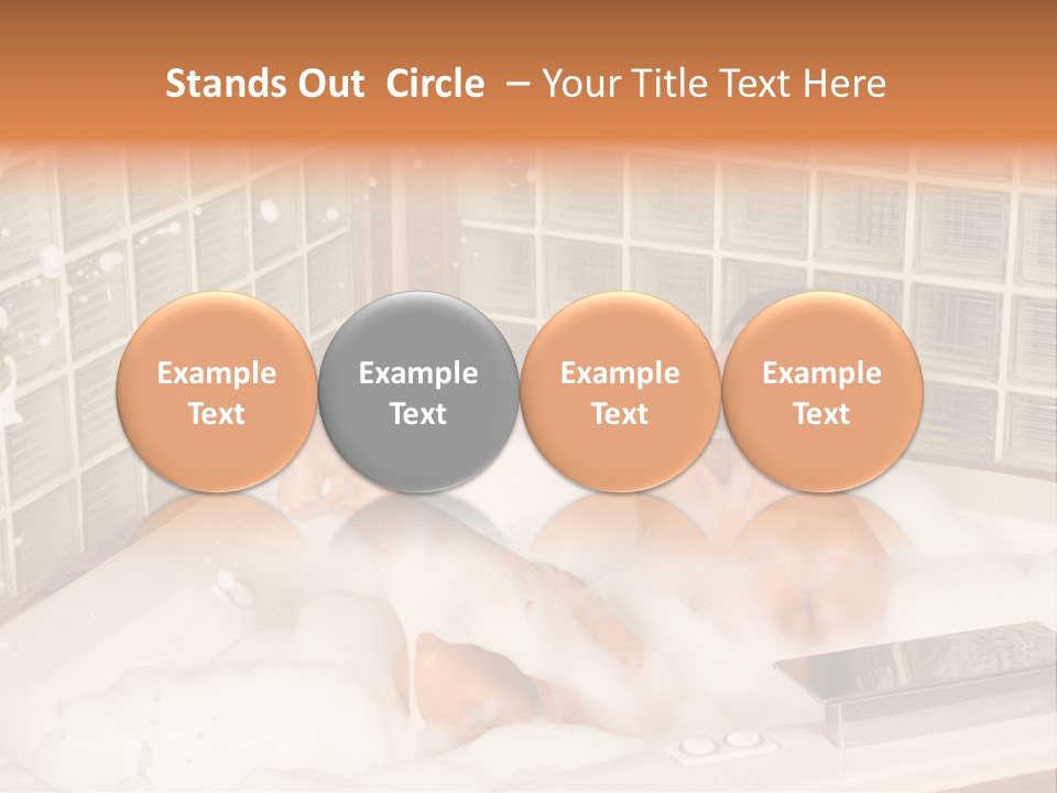 Adult Bath Female PowerPoint Template