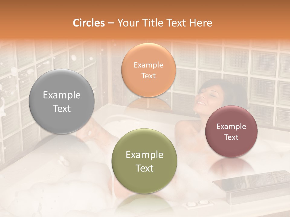 Adult Bath Female PowerPoint Template