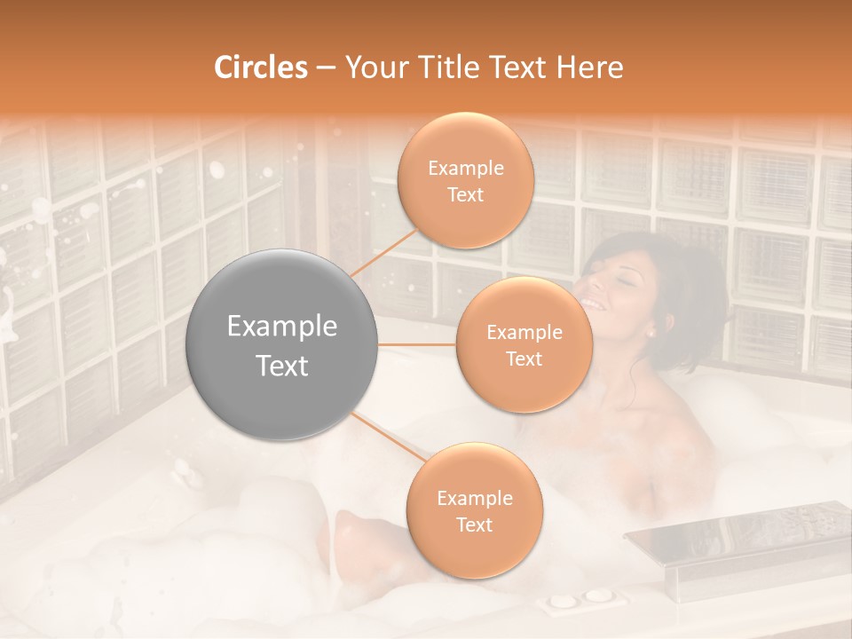 Adult Bath Female PowerPoint Template