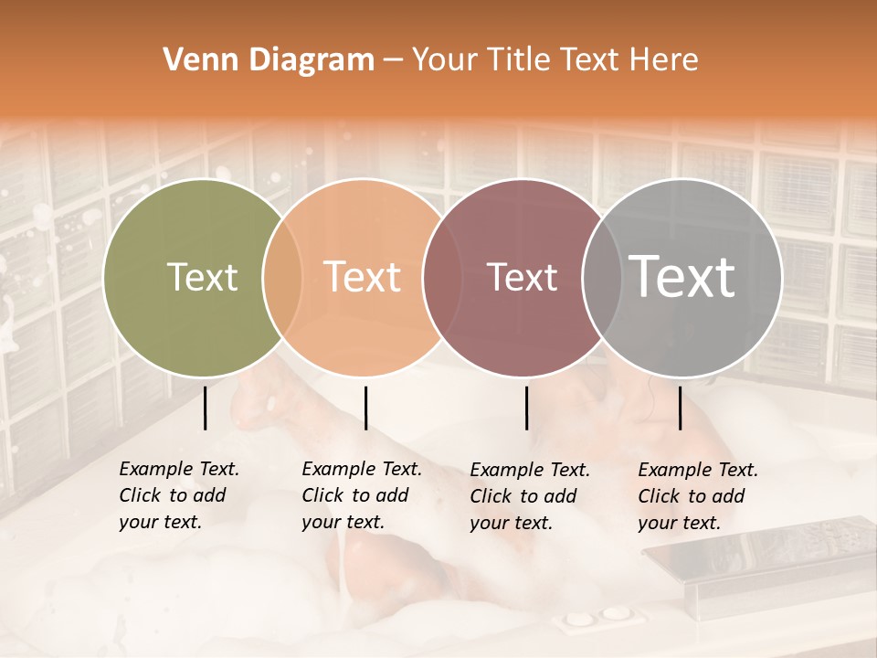 Adult Bath Female PowerPoint Template