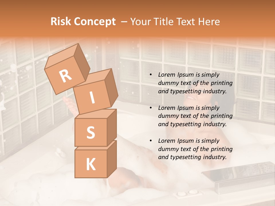 Adult Bath Female PowerPoint Template