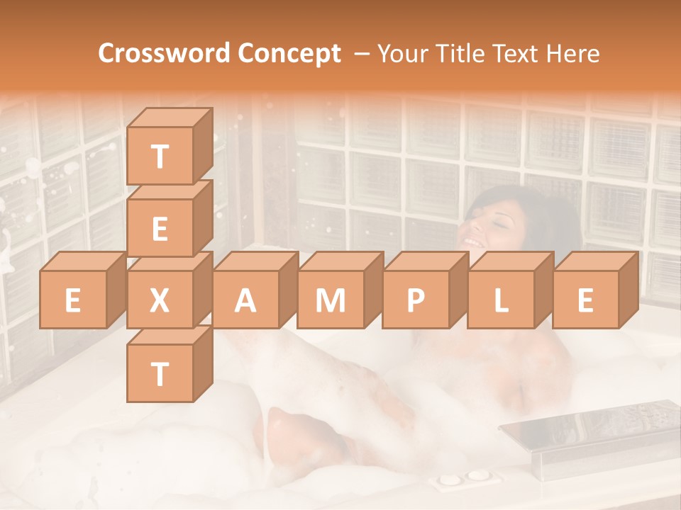 Adult Bath Female PowerPoint Template
