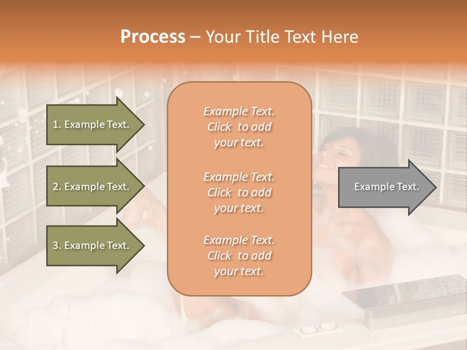 Adult Bath Female PowerPoint Template
